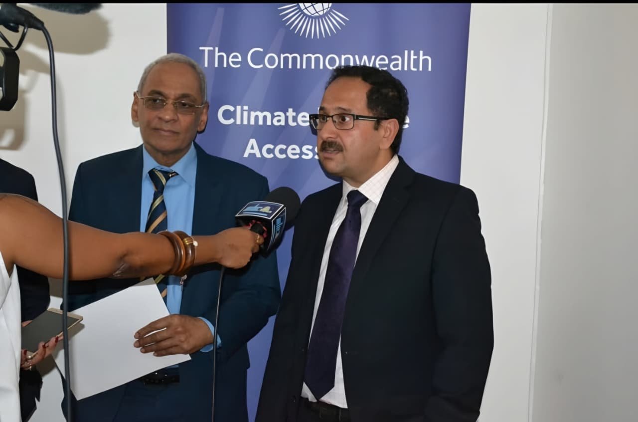 Negotiators at work during a UN climate conference